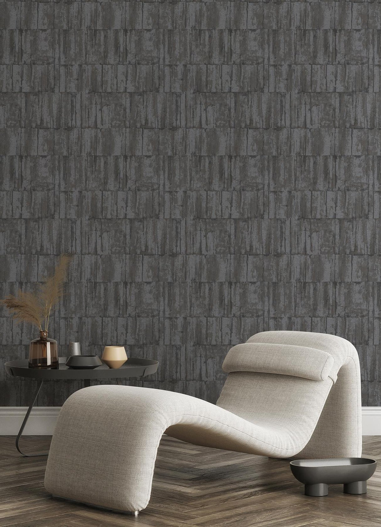 Brewster Home Fashions Buck Horizontal Black Wallpaper
