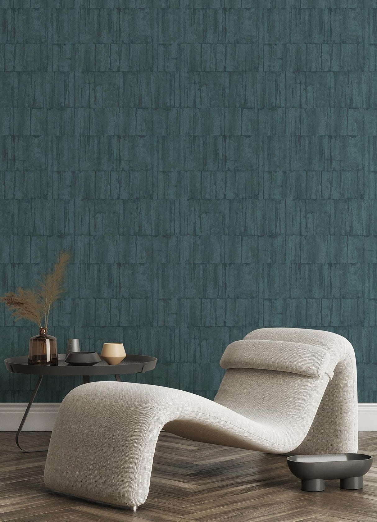 Brewster Home Fashions Buck Horizontal Teal Wallpaper