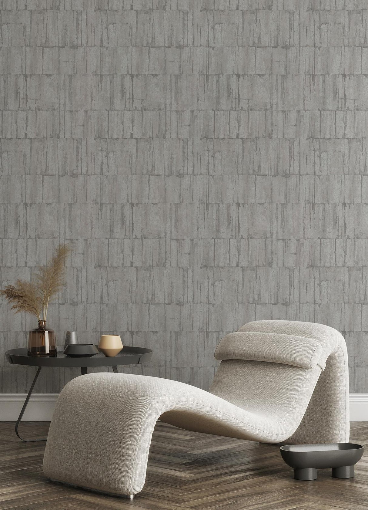 Brewster Home Fashions Buck Horizontal Silver Wallpaper