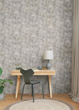 Brewster Home Fashions Clay Stone Grey Wallpaper