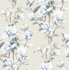 Seabrook Magnolia Trail Linen & French Blue Wallpaper
