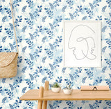 Seabrook Woodland Walk Blue Wallpaper