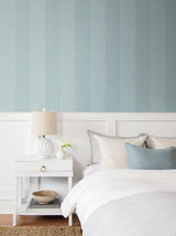 Seabrook Chevy Hemp Blue Wallpaper