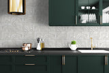 Seabrook Marbled Tile Grey Wallpaper
