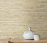 Seabrook Rina Beige Wallpaper