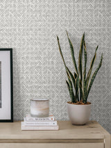 Seabrook Mika Grey Wallpaper