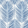 Seabrook Marina Palm Coastal Blue Wallpaper