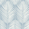 Seabrook Athena Palm Hampton Blue Wallpaper