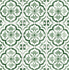 Seabrook Sorento Tile Jungle Green Wallpaper