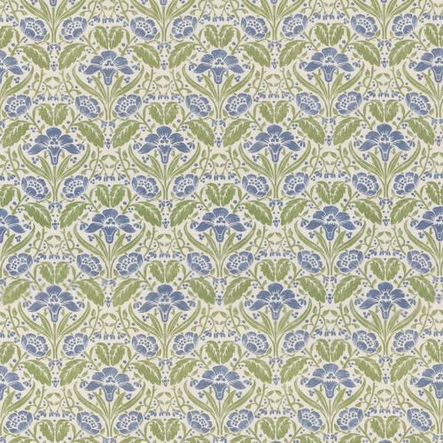 G P & J Baker IRIS MEADOW BLUE/GREEN Fabric