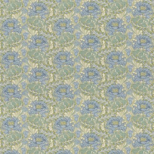 G P & J Baker LITTLE BRANTWOOD BLUE/GREEN Fabric