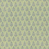 G P & J Baker Poppy Sprig Green/Blue Fabric