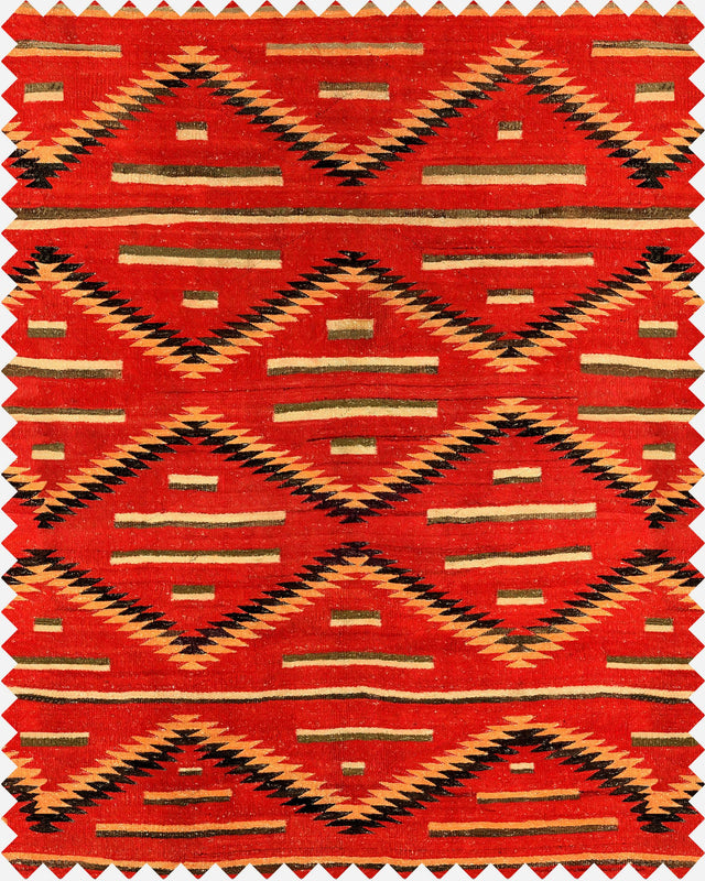 MindTheGap EYEDAZZLER NAVAJO RED/YELLOW/BLACK Fabric