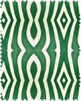 MindTheGap RIVERSIDE GREEN/WHITE Fabric