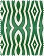 MindTheGap RIVERSIDE GREEN/WHITE Fabric