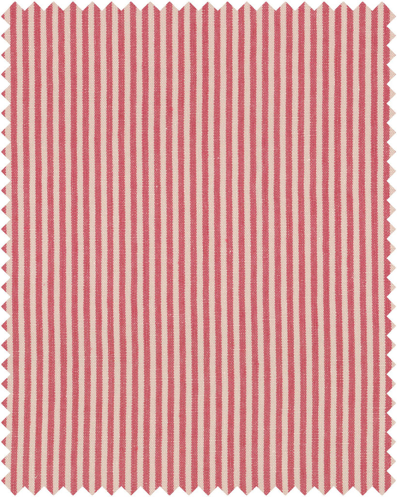 MindTheGap RHUBARB STRIPE Heavy Linen RED/WHITE Fabric
