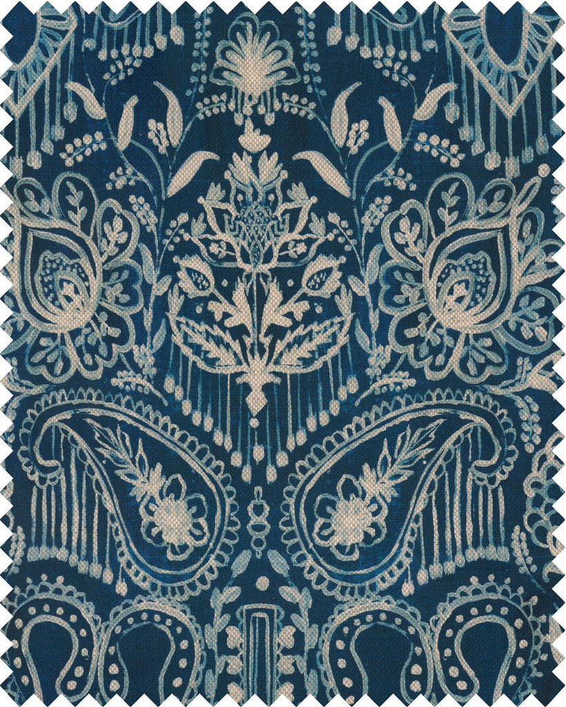 MindTheGap JINGO BLUE/WHITE Fabric