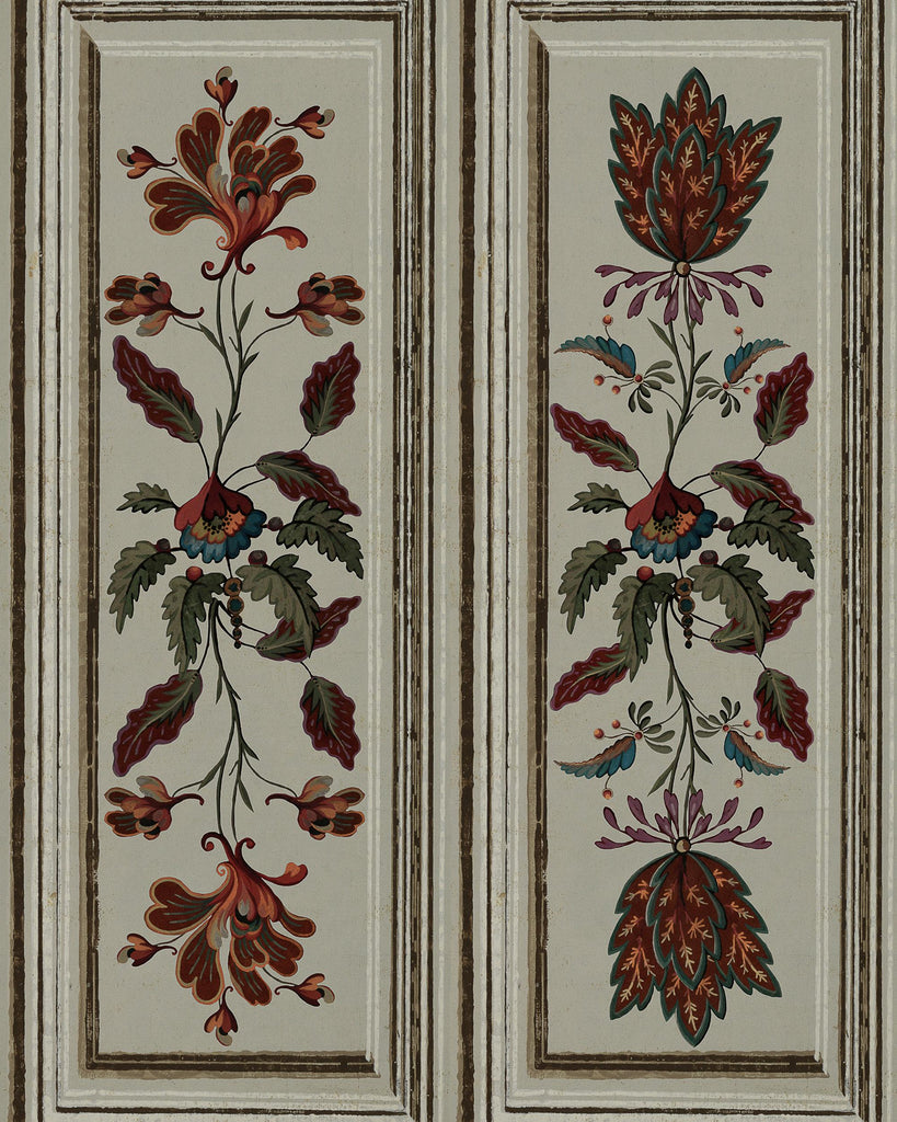 MindTheGap TYROLEAN PANEL Taupe TAUPE/RED/GREEN/BLUE Wallpaper
