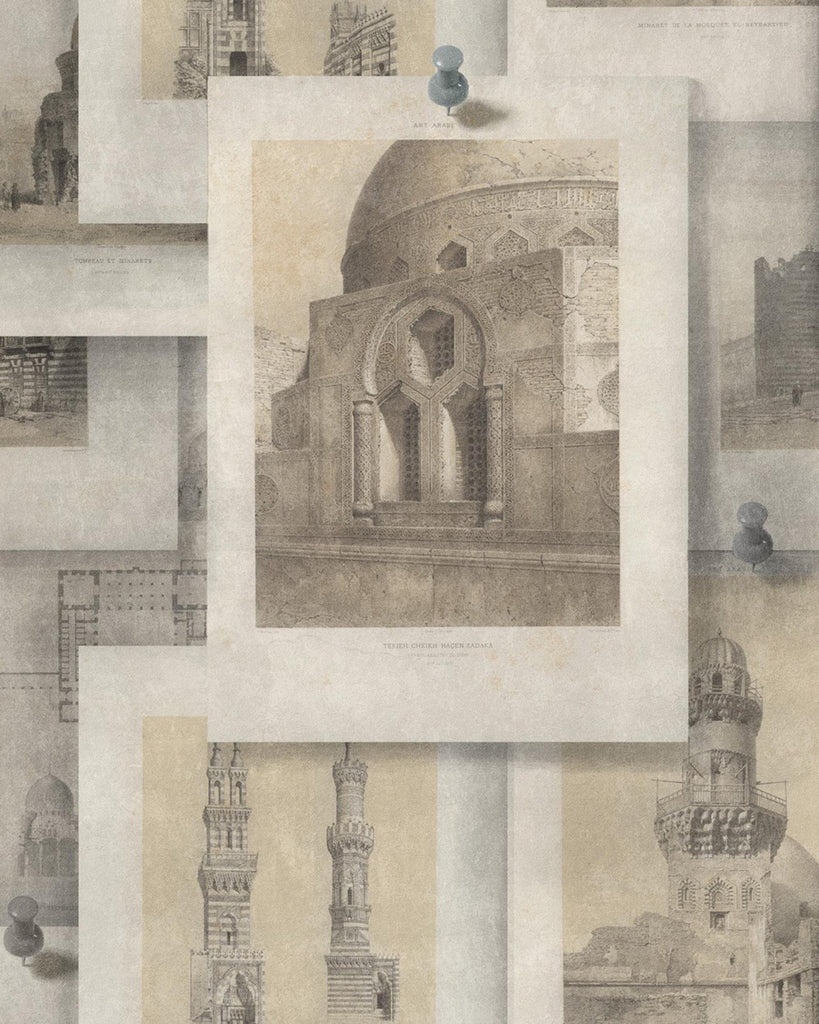 MindTheGap ARABIAN MONUMENTS Brown / Sepia Wallpaper
