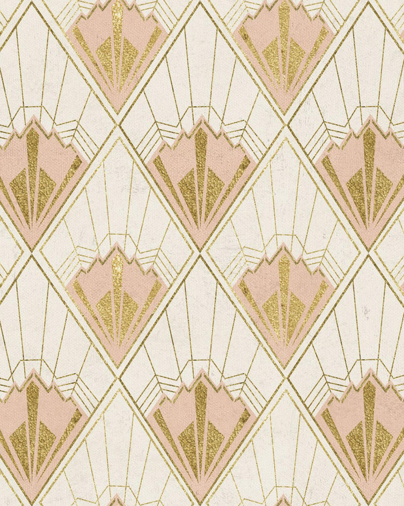 MindTheGap REVIVAL TAUPE Gold, Taupe, Pink Wallpaper
