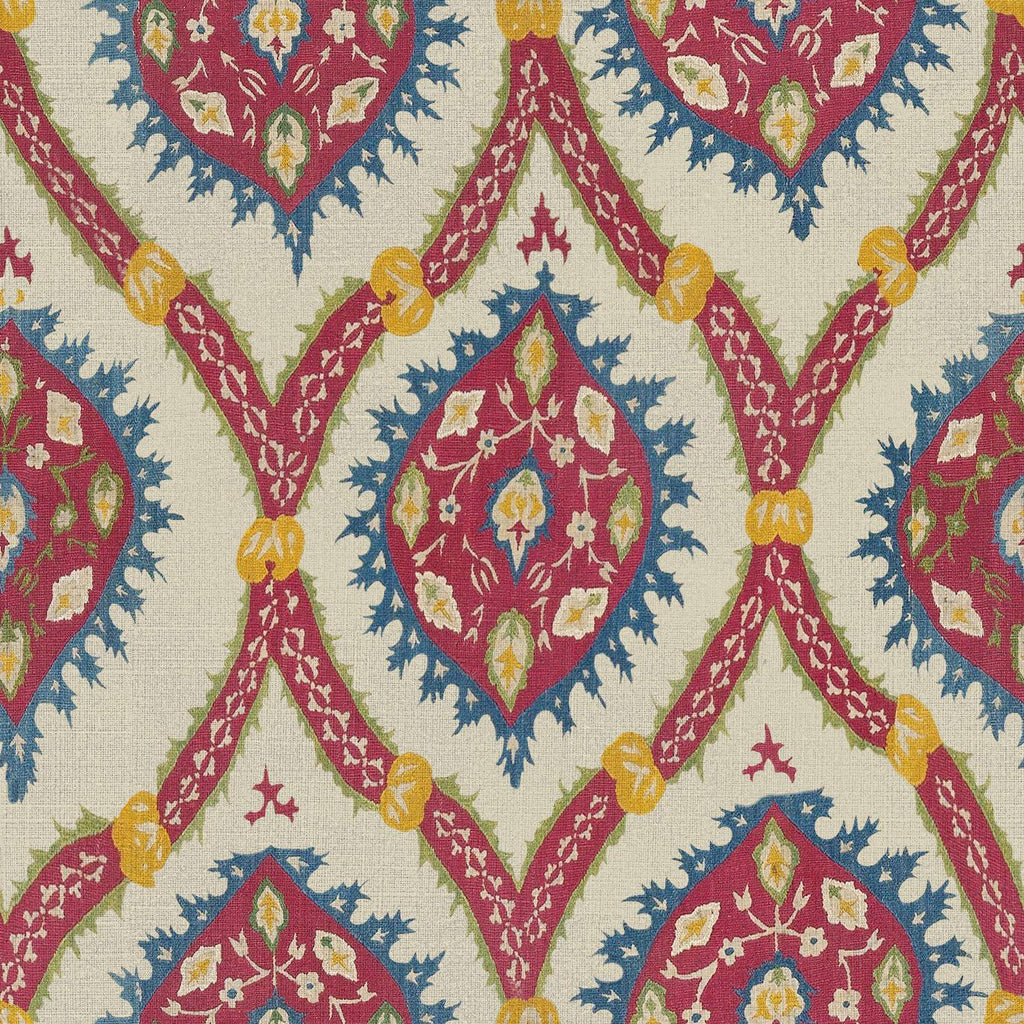 MindTheGap OTTOMAN Taupe Red, Taupe, Yellow, Blue Wallpaper