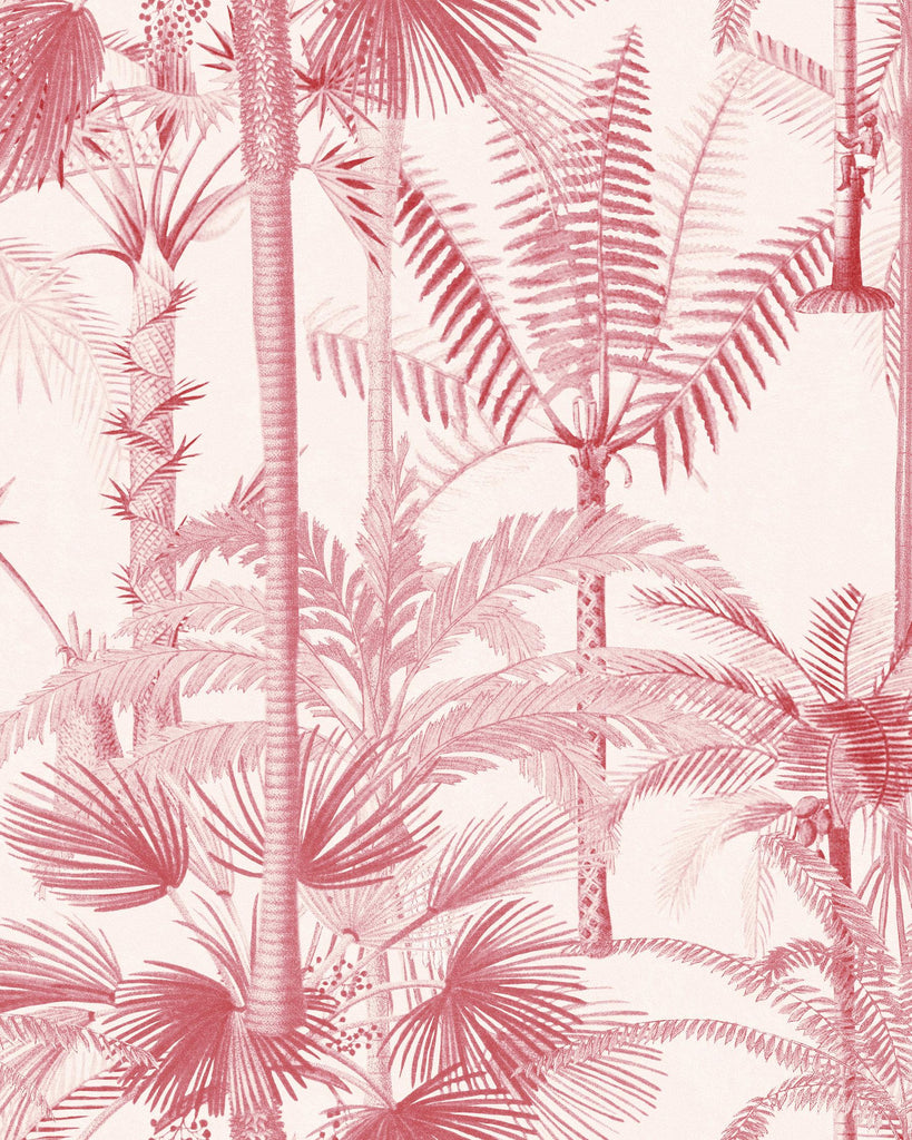 MindTheGap PALMERA CUBANA Pink TAUPE/PINK Wallpaper