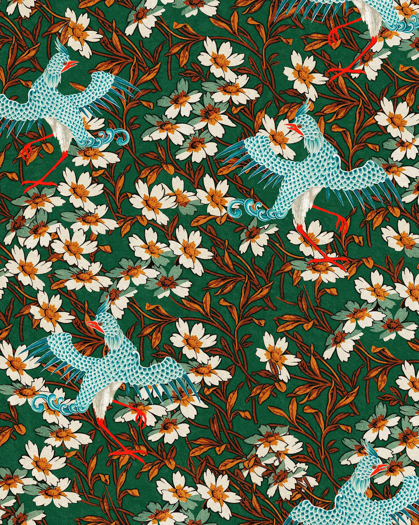 MindTheGap CHINOISE TURQUOISE/RED/GREEN/BLUE Wallpaper