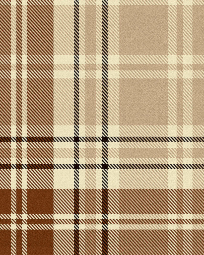 MindTheGap CHESTERFIELD PLAID Cappuccino BROWN/TAUPE Wallpaper