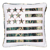 MindTheGap STARS AND STRIPES Blue/Taupe/White Pillow