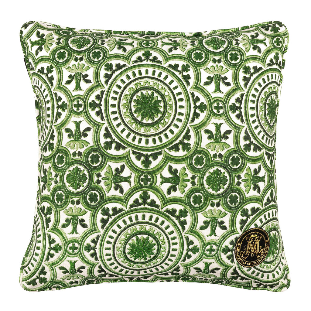 MindTheGap THE MANOR Green/White Pillow