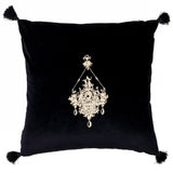 MindTheGap GEMME EMBROIDERY Brown/Green/Pink/Taupe Pillow