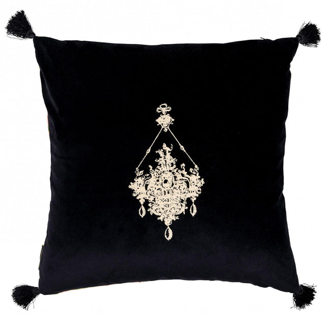 MindTheGap GEMME EMBROIDERY Brown/Green/Pink/Taupe Pillow
