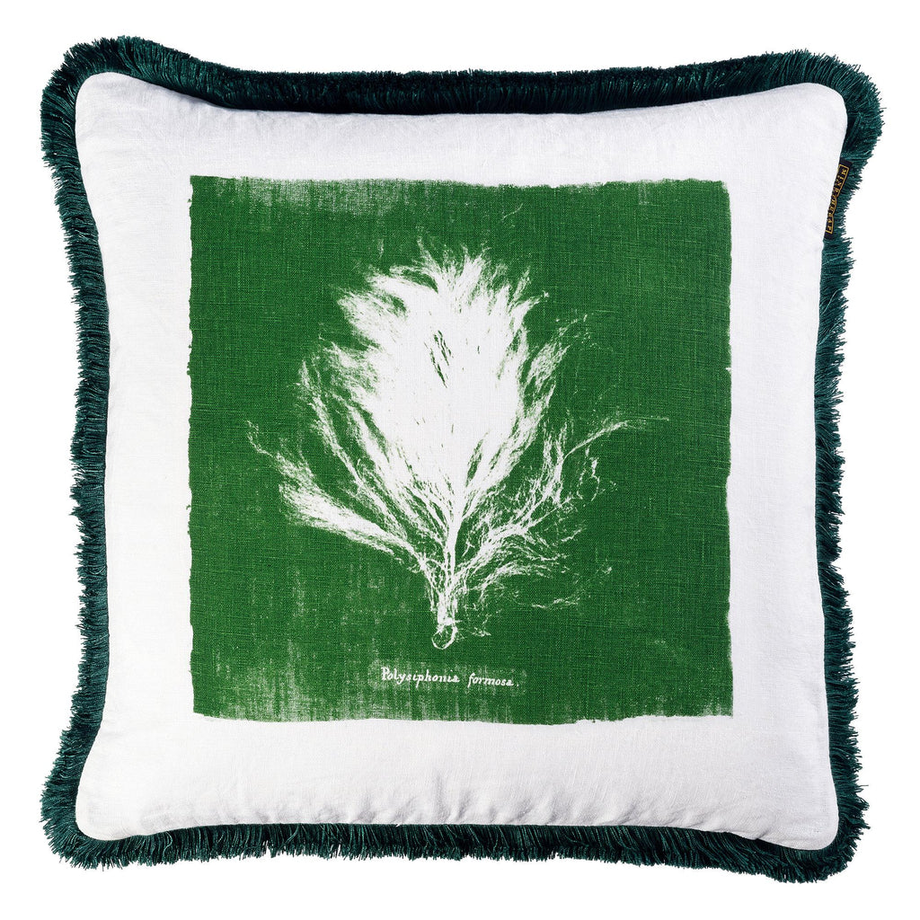 MindTheGap ALGAE II Green/White Pillow