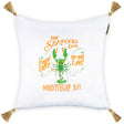 MindTheGap SEAFOOD BAR White/Green/Brown/Yellow Pillow