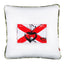 MindTheGap NAVAL FLAG II White. Black/Red/Brown Pillow