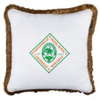 MindTheGap HOTEL ROYAL White/Orange/Green/Brown Pillow