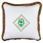 MindTheGap HOTEL ROYAL White/Orange/Green/Brown Pillow