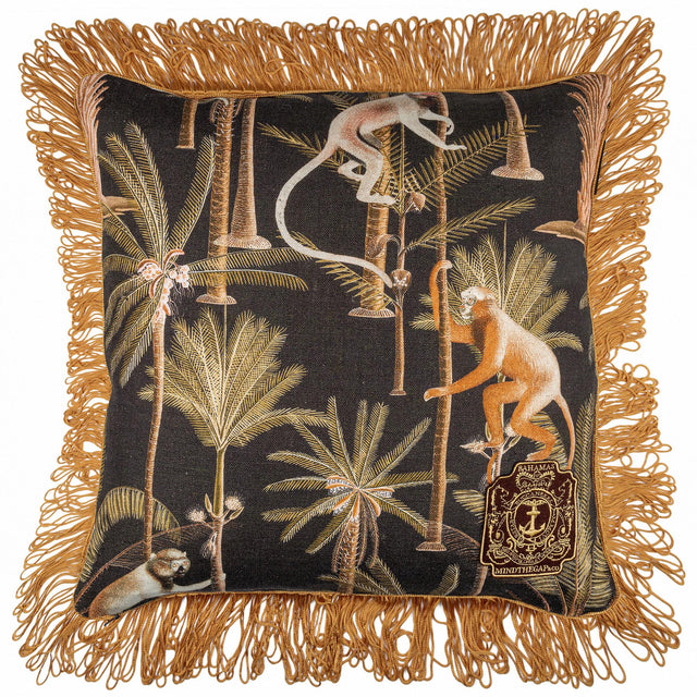 MindTheGap BARBADOS Black/Brown/Orange Pillow