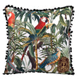 MindTheGap PARROTS OF BRASIL White/Green/Brown/Orange/Blue Pillow