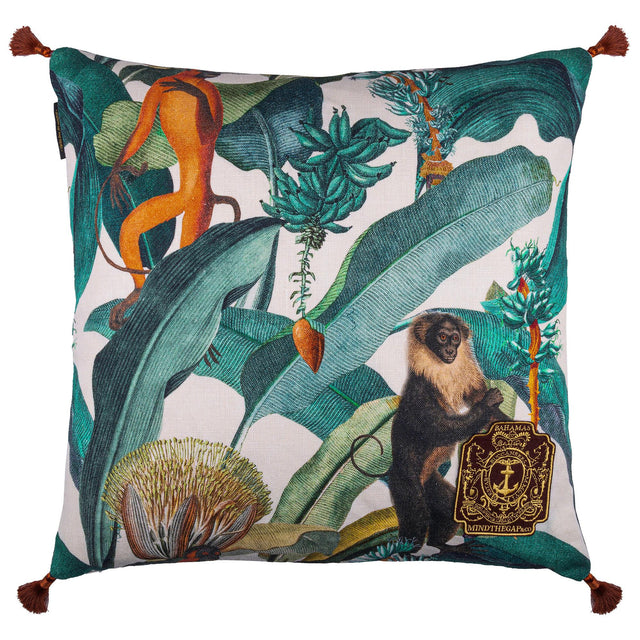 MindTheGap BERMUDA Green/Orange/Taupe Pillow