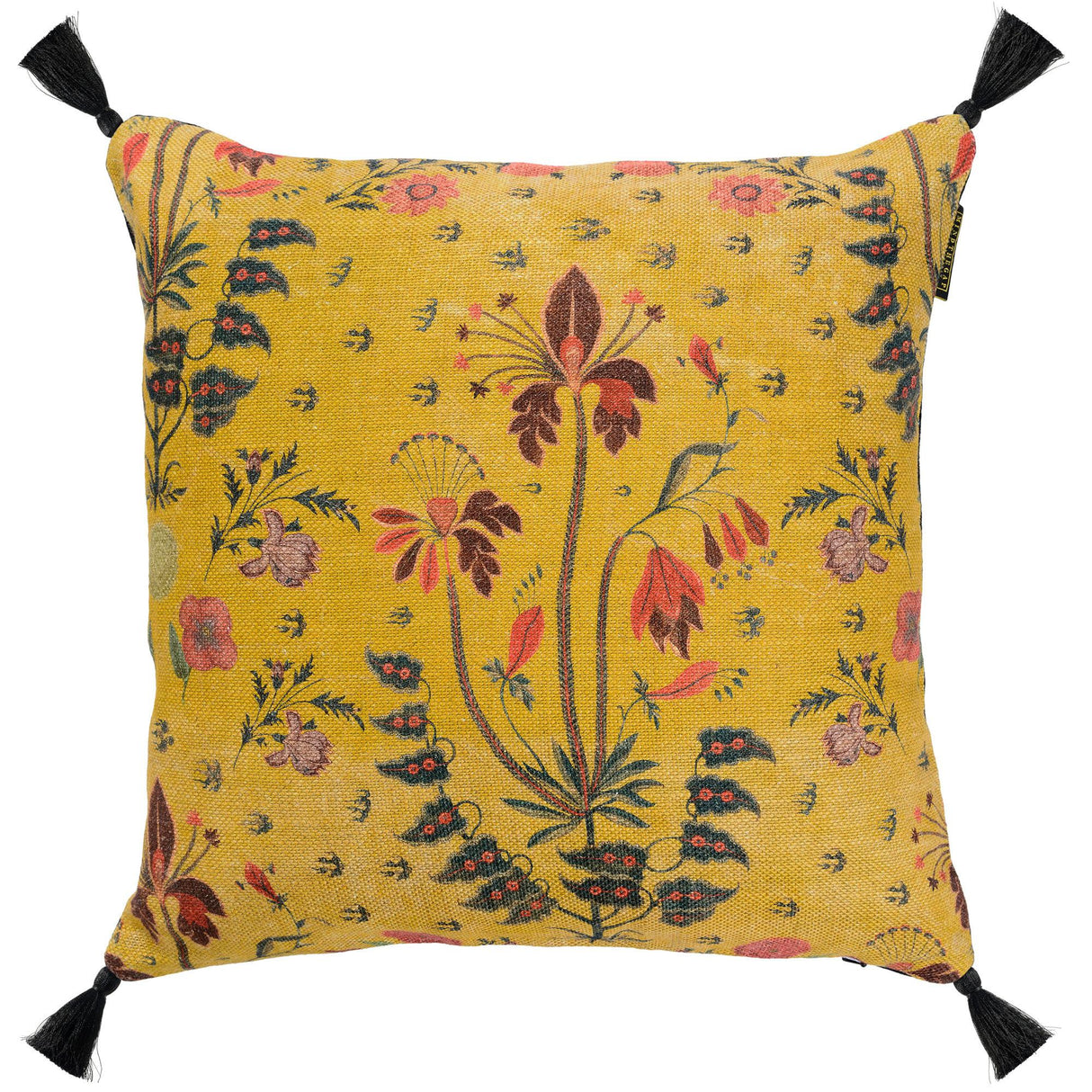 MindTheGap GYPSY OCHRE Black/Blue/Red/Yellow Pillow