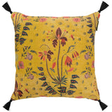 MindTheGap GYPSY OCHRE Black/Blue/Red/Yellow Pillow