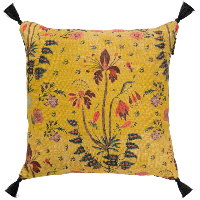 MindTheGap GYPSY OCHRE Black/Blue/Red/Yellow Pillow