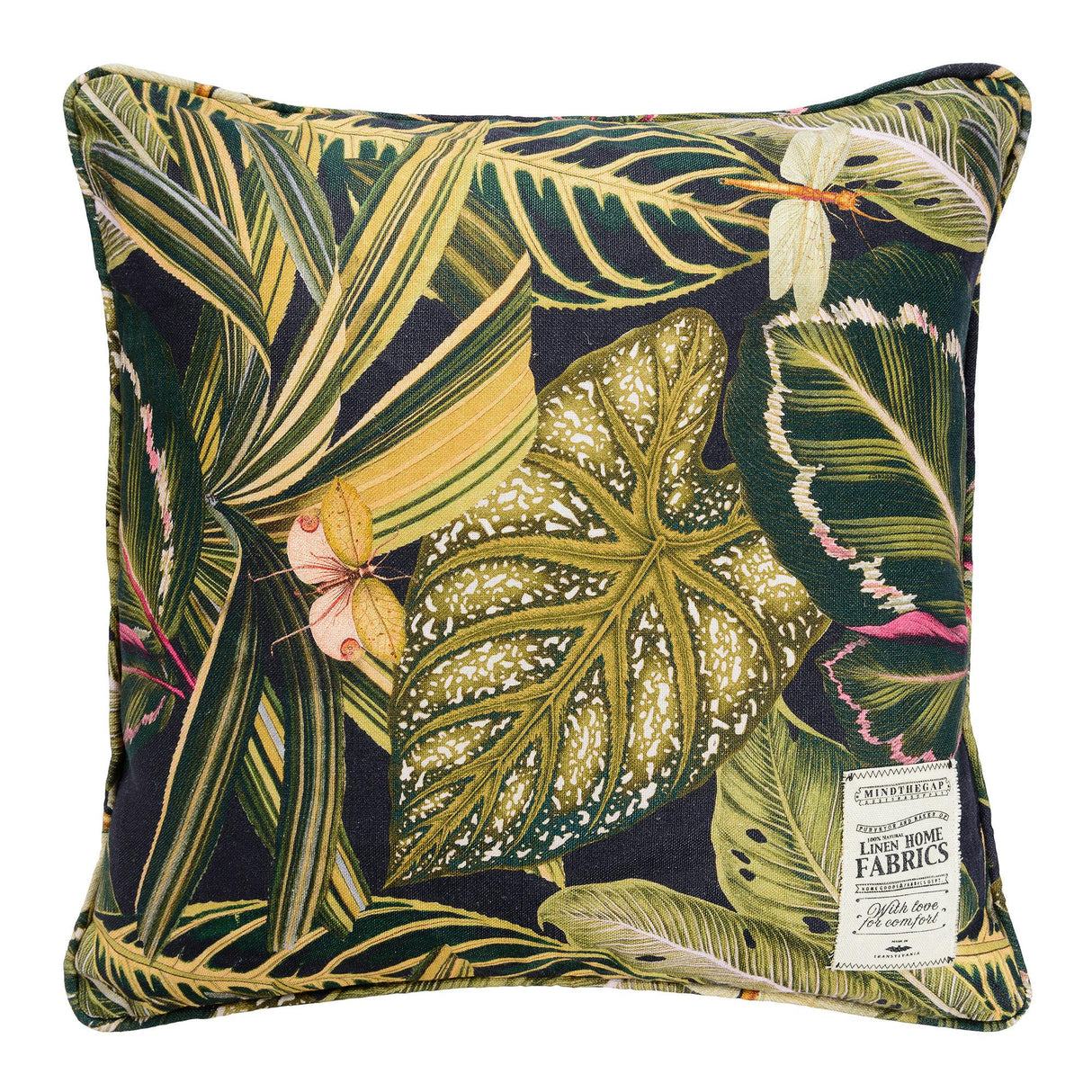 MindTheGap AMAZONIA Black/Green Pillow