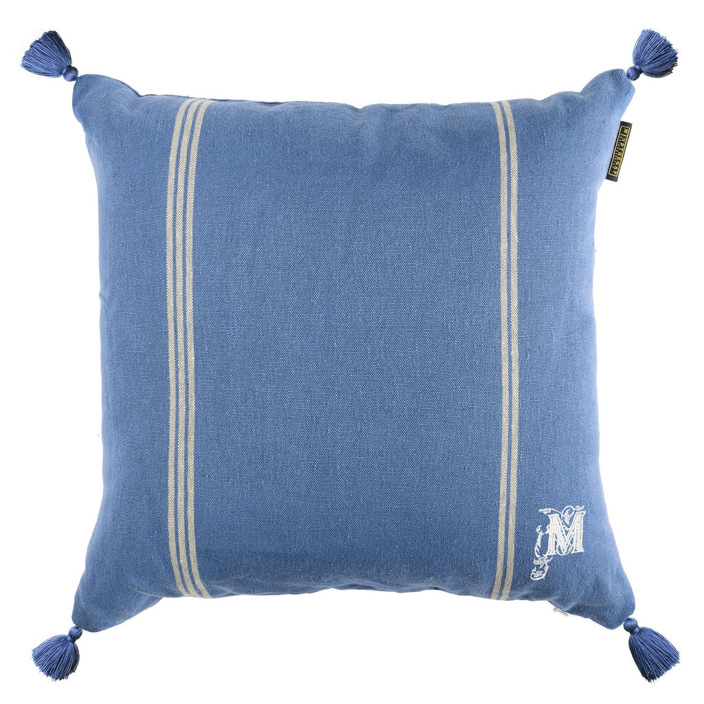 MindTheGap KATALIN Stripe Blue/Taupe Pillow