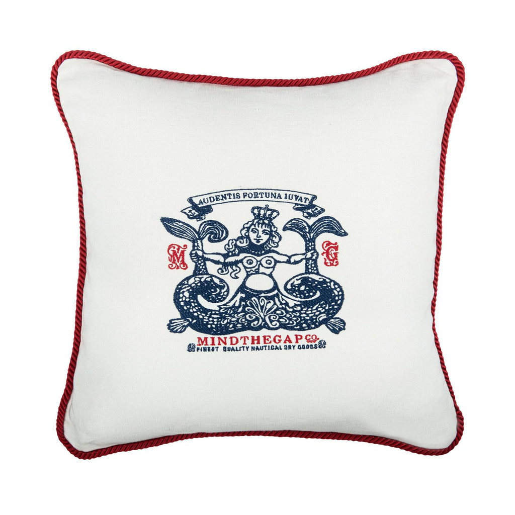 MindTheGap SIRENE Blue/Red/White Pillow
