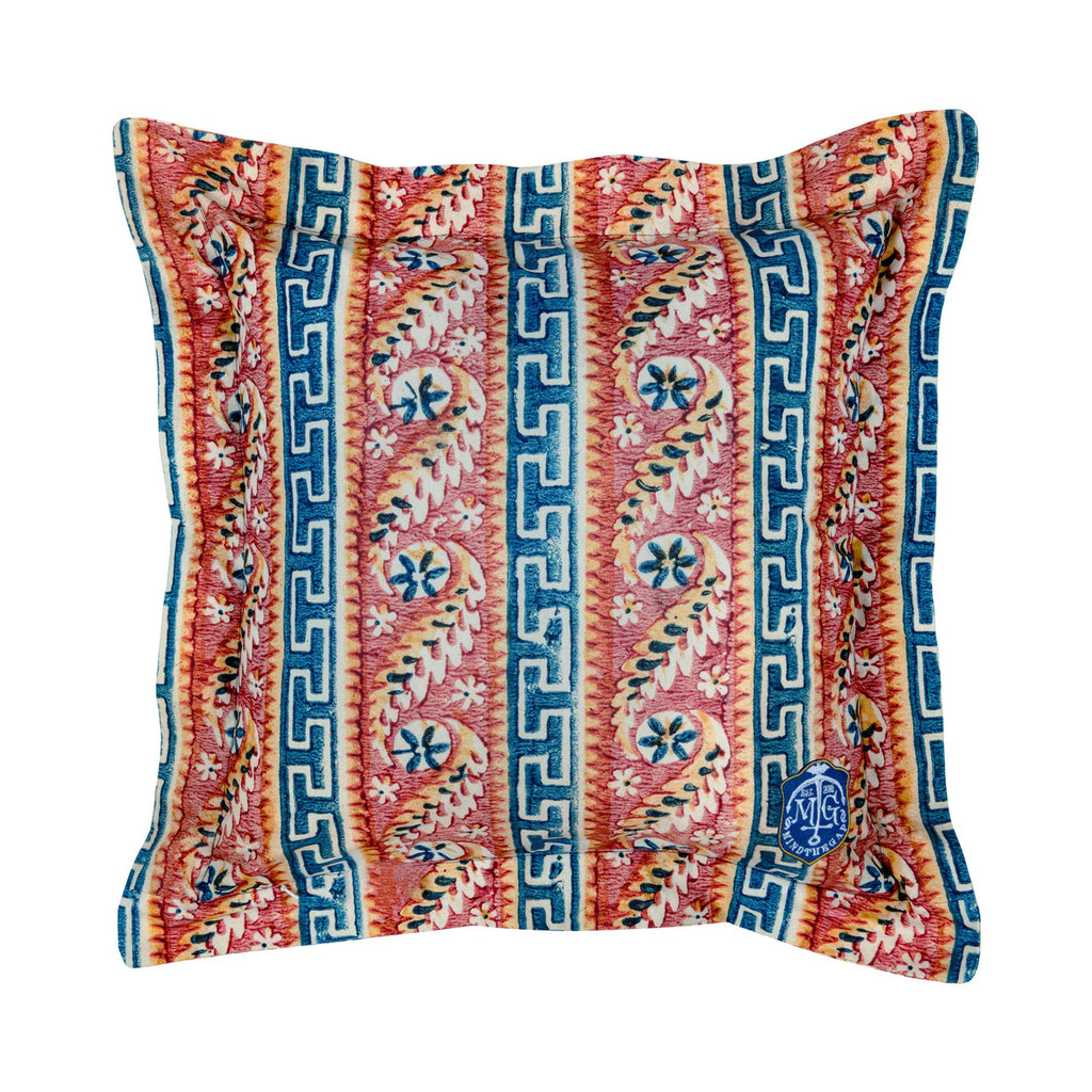 MindTheGap SAMOTHRAKI Outdoor Blue/Red/White/Yellow Pillow