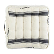 MindTheGap HAJDU STRIPE LINEN CHAIR CUSHION Black/White Pillow