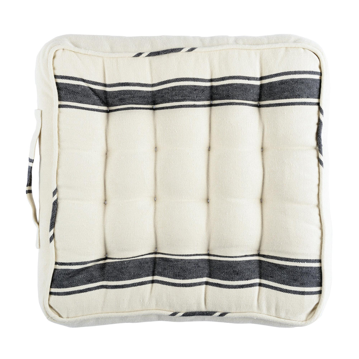 MindTheGap HAJDU STRIPE LINEN CHAIR CUSHION Black/White Pillow