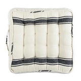 MindTheGap HAJDU STRIPE LINEN CHAIR CUSHION Black/White Pillow